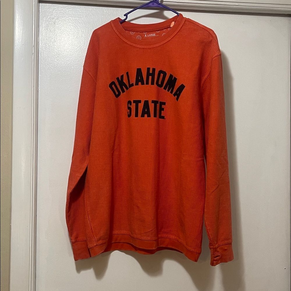 Pressbox Vibrant Oklahoma State Orange Graphic Long Sleeve extra large - Picture 2 of 7